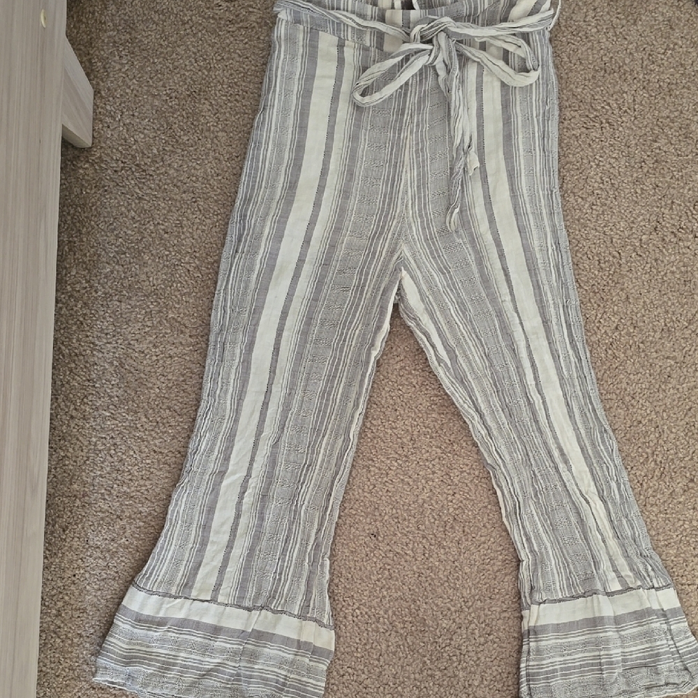 Striped Gray Women's Pants